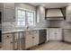 Updated kitchen with stainless steel appliances and granite countertops at 7770 N Pennsylvania St, Indianapolis, IN 46240