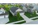 High-angle view of a home with a manicured lawn in a neighborhood at 934 Steel Horse Dr, Westfield, IN 46074