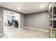Versatile basement area for office or storage, featuring durable flooring at 941 Pine Ridge Way, Brownsburg, IN 46112