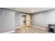 Basement area featuring a sliding barn door, creating privacy at 941 Pine Ridge Way, Brownsburg, IN 46112