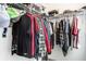 Organized closet with ample hanging space and storage shelves at 941 Pine Ridge Way, Brownsburg, IN 46112