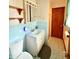 Small, traditional bathroom with unique tile and updated fixtures at 10946 Maze Rd, Indianapolis, IN 46259