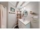 Bathroom with modern fixtures and nautical decor at 1120 Crystal Ct, Avon, IN 46123