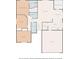 Detailed floor plan showcasing the layout of the home with bedrooms, living spaces, and garage at 1120 Crystal Ct, Avon, IN 46123