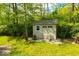 Exterior of painted wood storage shed at 1120 Crystal Ct, Avon, IN 46123