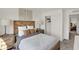 Bedroom featuring modern furniture and a closet with sliding doors at 11840 Vale St, Indianapolis, IN 46235