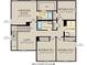 Second floor plan featuring a Primary suite, three bedrooms, laundry, and two full bathrooms at 11840 Vale St, Indianapolis, IN 46235