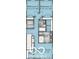 Upstairs floor plan shows bedrooms, laundry, and owner's suite with walk-in closet at 1215 Herbert St, Indianapolis, IN 46202