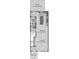Floor plan showcases the layout of the kitchen, dining, and living areas at 1215 Herbert St, Indianapolis, IN 46202