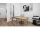 Bright office space with wood floors, natural light and comfortable seating at 127 Monon Green Blvd, Carmel, IN 46032