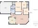 Home floor plan featuring bedrooms, living room, kitchen, utility room, and garage with detailed dimensions at 1356 S Catamaran Cir, Cicero, IN 46034