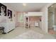 Pink bedroom with loft bed, adjacent to a full bathroom at 14003 Grannan Ln, Carmel, IN 46074