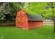 Outdoor storage shed with rustic charm provides practical garden equipment storage at 1409 Alimingo Dr, Indianapolis, IN 46260