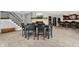 Finished basement space featuring dining area, fireplace, and bar at 16731 George Gang Blvd, Westfield, IN 46062