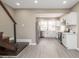 Modern kitchen features white cabinets, stainless steel appliances, and ample counter space at 1921 N Dexter St, Indianapolis, IN 46202
