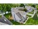 Aerial view of the residential home surrounded by trees at 2829 Somerset Bay, Indianapolis, IN 46240