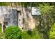 Top down aerial view of a grey roofed house with a firepit and outdoor lounge area at 296 W Greencastle Rd, Mooresville, IN 46158
