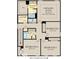 Second floor plan showcasing an owner's suite, three additional bedrooms, and two bathrooms at 3730 Cantebury Dr, Franklin, IN 46131