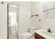 This full bathroom includes a single sink and a toilet at 374 S Baldwin St, Bargersville, IN 46106