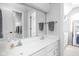 Bathroom features a double sink vanity with chrome faucets and hardware at 4956 Waterside Cir, Carmel, IN 46033