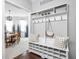 Well-organized mudroom featuring ample storage, hooks, and a built-in bench at 4956 Waterside Cir, Carmel, IN 46033