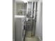 A utility space with a stacked washer/dryer and a MARATHERM furnace for home comfort at 533 Charnwood Pkwy, Beech Grove, IN 46107