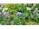Charming home aerial view showcases lush greenery, manicured lawn, and inviting outdoor space at 5840 Brouse Ave, Indianapolis, IN 46220
