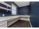 Well-lit office with custom built-in desk space, perfect for remote work and maximizing productivity at 6101 Hardwick Dr, Whitestown, IN 46075