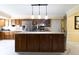 Spacious kitchen with stainless steel appliances and a large center island at 6334 Teak Ct, Indianapolis, IN 46217