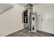 Utility room featuring modern HVAC equipment and a white door at 7156 Chemistry Ct, Indianapolis, IN 46239