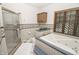 Bathroom with a shower, bathtub, and tiled walls at 7400 Oakbay Dr, Noblesville, IN 46062
