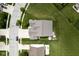 Overhead shot of a home highlighting the backyard, fence, and surrounding neighborhood layout at 7632 Nestucca Trl, Noblesville, IN 46062