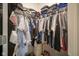 Walk-in closet featuring organized shelving and ample hanging space for clothes and shoes at 7632 Nestucca Trl, Noblesville, IN 46062