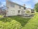 Expansive backyard with deck, perfect for outdoor entertaining and relaxation at 817 Timber Creek Dr, Indianapolis, IN 46239