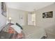 A cozy bedroom with charming decor and an open doorway, creating a welcoming space at 8745 Providence Dr, Fishers, IN 46038