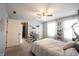 Bright bedroom boasts lots of natural light and ensuite bath at 10291 Normandy Way, Fishers, IN 46040