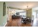 Open-concept dining area with access to the living room and natural light at 10291 Normandy Way, Fishers, IN 46040