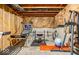 Unfinished basement featuring exercise equipment, unfinished walls, and concrete flooring at 1050 Windsor Estates Ct, Westfield, IN 46074