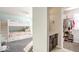 Cozy bedroom with a bunk bed, comfortable seating, and natural light at 1050 Windsor Estates Ct, Westfield, IN 46074