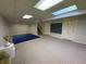 Open basement features a blackboard and stairs, offering versatility for various activities at 11163 Autumn Harvest Dr, Fishers, IN 46038