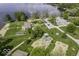 An aerial view of a community park with a playground and beach area at 1119 Albemarle Cir, Noblesville, IN 46062