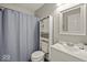 Clean bathroom featuring a shower/tub combination, modern vanity, and ample storage at 11199 Boston Way, Fishers, IN 46038