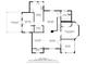 Detailed floor plan showcases layout of main level at 116 E Railroad St, Fountaintown, IN 46130