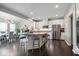 Spacious kitchen with granite countertops, stainless steel appliances, and an adjacent dining area at 13410 Mancroft Dr, Fishers, IN 46037