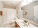 Neutral bathroom with tile floors, vanity, and shower-tub combo at 143 Asbury Dr # 86A, Anderson, IN 46013