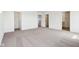 Spacious primary bedroom featuring modern design and ample closet space at 1614 N Clearwater Dr, Greenfield, IN 46140