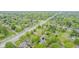Aerial view of the neighborhood showcasing lush greenery and tree-lined streets at 1709 E Loretta Dr, Indianapolis, IN 46227