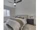 Cozy bedroom with a ceiling fan, carpet, and neutral tones for a relaxing retreat at 17346 Newton Main St, Westfield, IN 46074