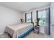 Bedroom with natural light through two windows and carpet at 17949 Scout Ln, Westfield, IN 46074