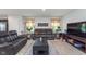 Comfortable living room featuring plush seating, stylish decor, and a bright atmosphere for relaxation and entertainment at 17949 Scout Ln, Westfield, IN 46074